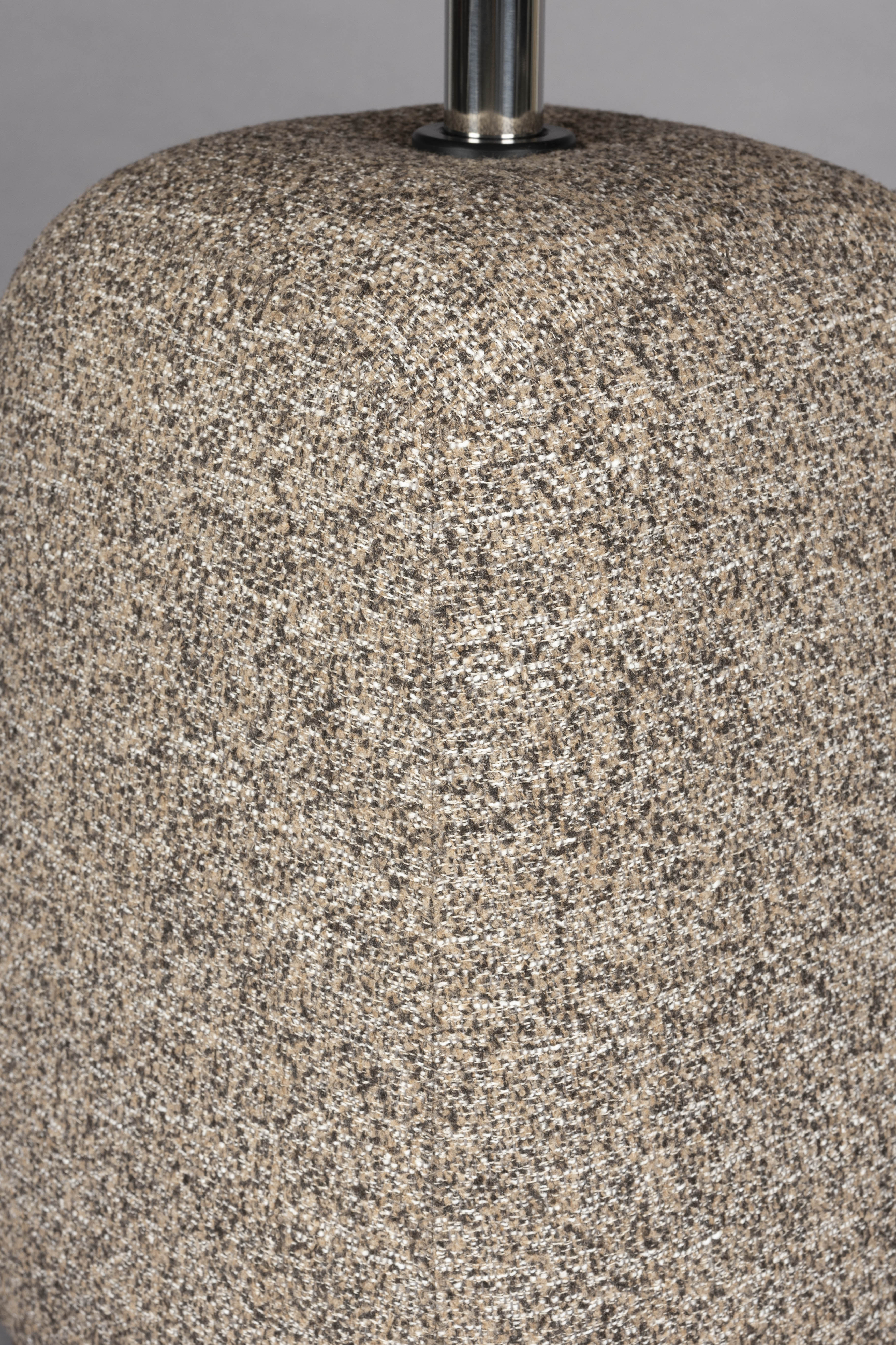 Dutchbone Shelly Cinnamon Boucle & Wood Side Table